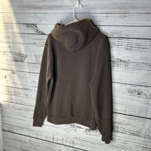 Oner Active Classic Oversized Hoodie in Deep Taupe - Size Medium - Picture 8 of 13
